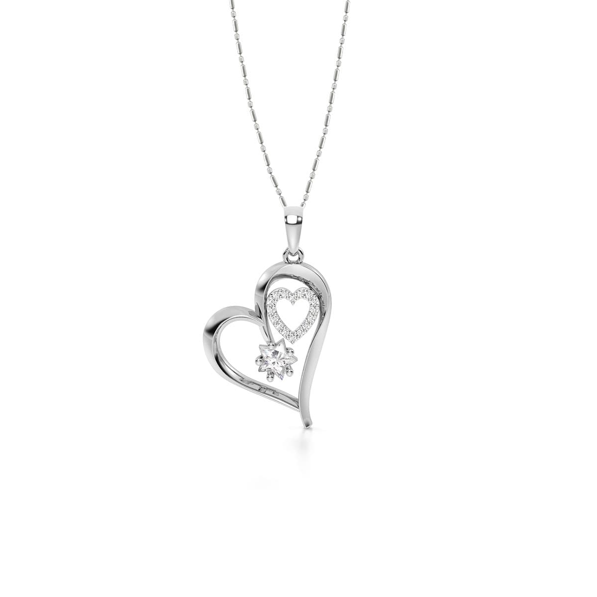 Collar Corazón Encerrado